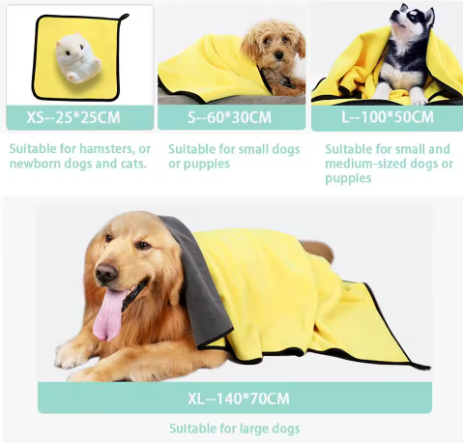 Quick-Dry Microfiber Dog Towel